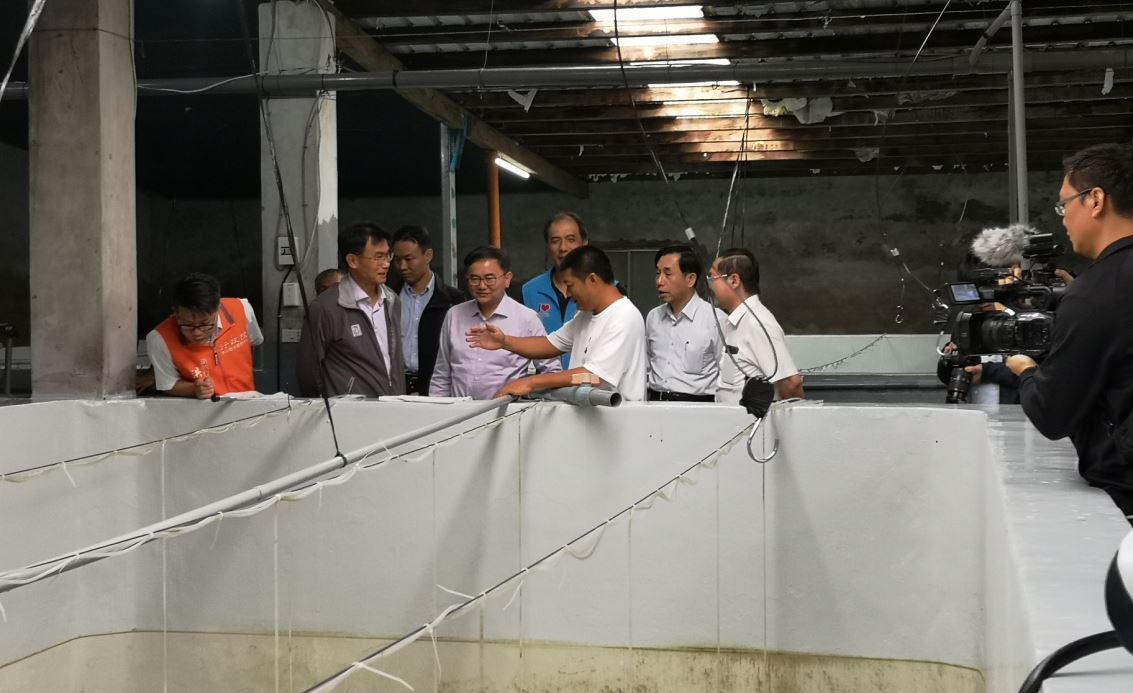 參觀東洋生態科技有限公司日本黑蜆育苗設施