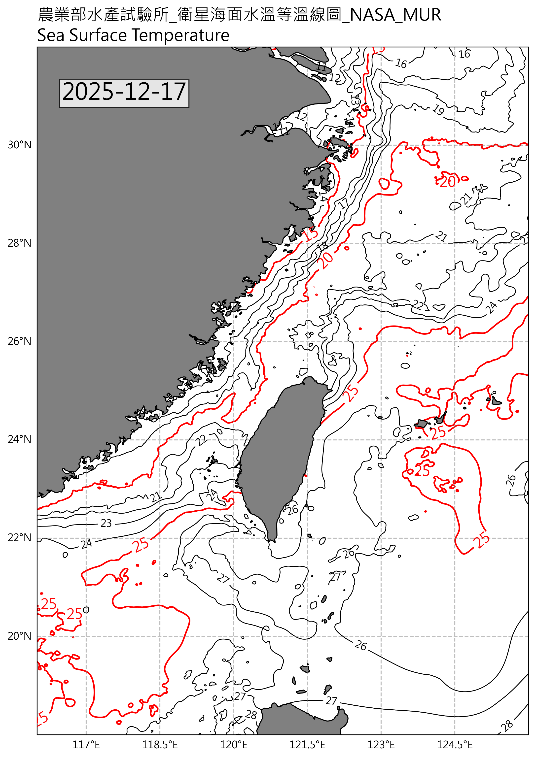 衛星等溫線圖(歐洲)2025-12-17