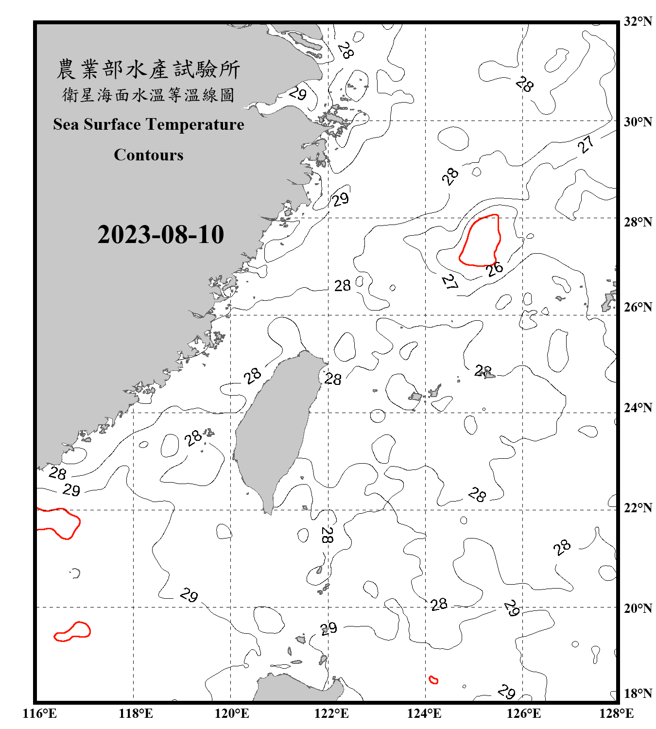 domain-taiwan_20230810090000-JPL-L4_GHRSST-SSTfnd-MUR-GLOB-v02_0-fv04_1_nc_contour_only