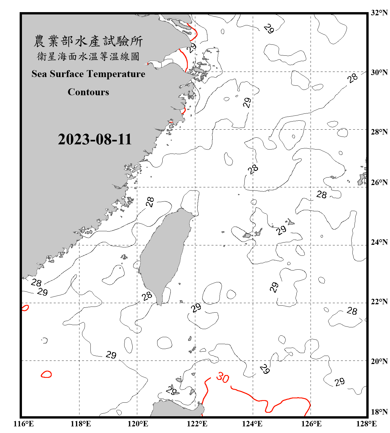 domain-taiwan_20230811090000-JPL-L4_GHRSST-SSTfnd-MUR-GLOB-v02_0-fv04_1_nc_contour_only
