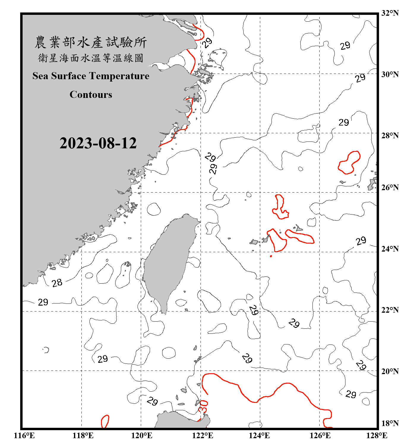 domain-taiwan_20230812090000-JPL-L4_GHRSST-SSTfnd-MUR-GLOB-v02_0-fv04_1_nc_contour_only