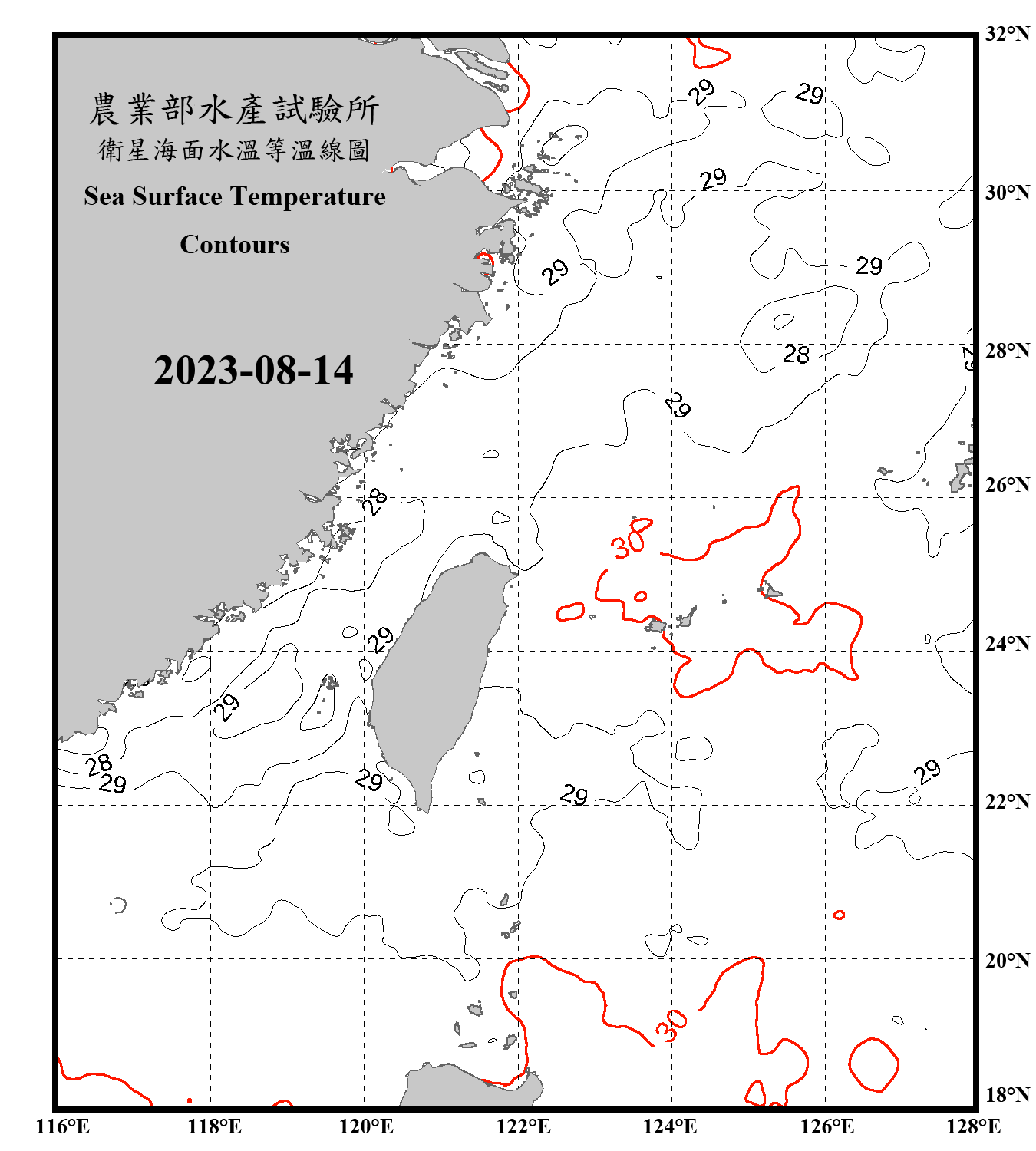 domain-taiwan_20230814090000-JPL-L4_GHRSST-SSTfnd-MUR-GLOB-v02_0-fv04_1_nc_contour_only