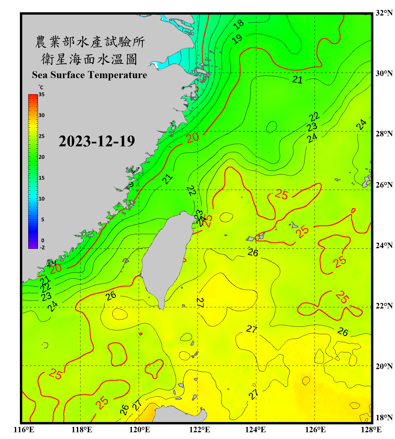 domain-taiwan_20231219090000-JPL-L4_GHRSST-SSTfnd-MUR-GLOB-v02.0-fv04.1.nc_contour
