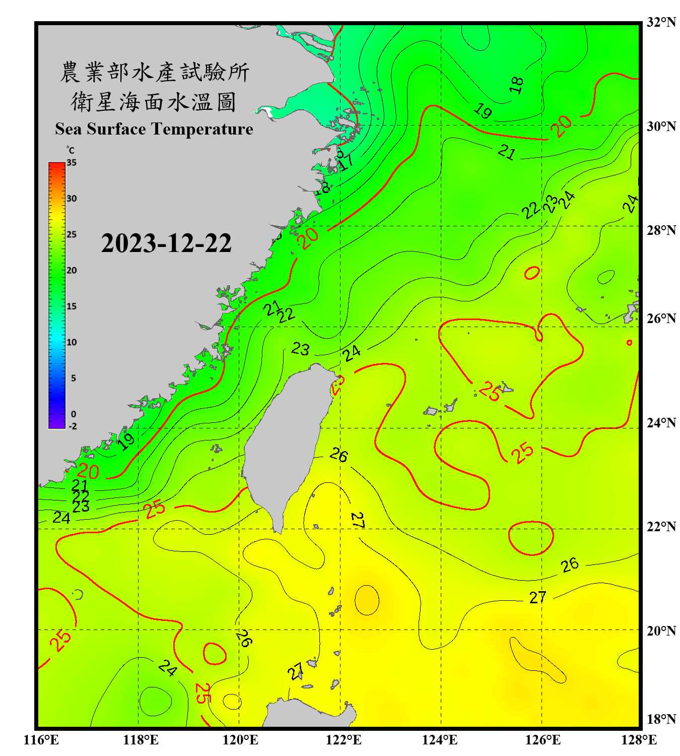 domain-taiwan_20231222090000-JPL-L4_GHRSST-SSTfnd-MUR-GLOB-v02.0-fv04.1.nc_contour