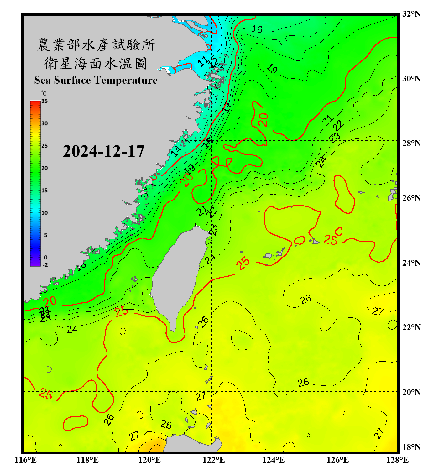 衛星水溫影像圖