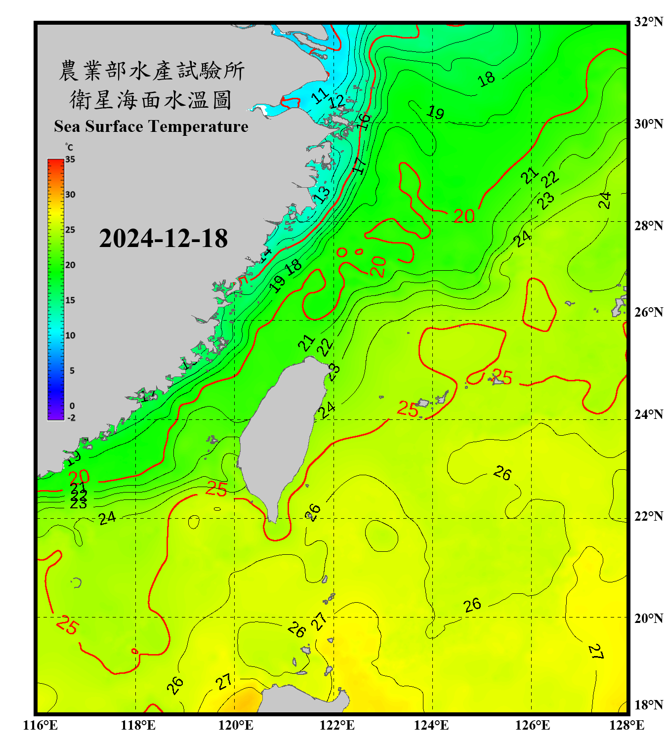 衛星水溫影像圖
