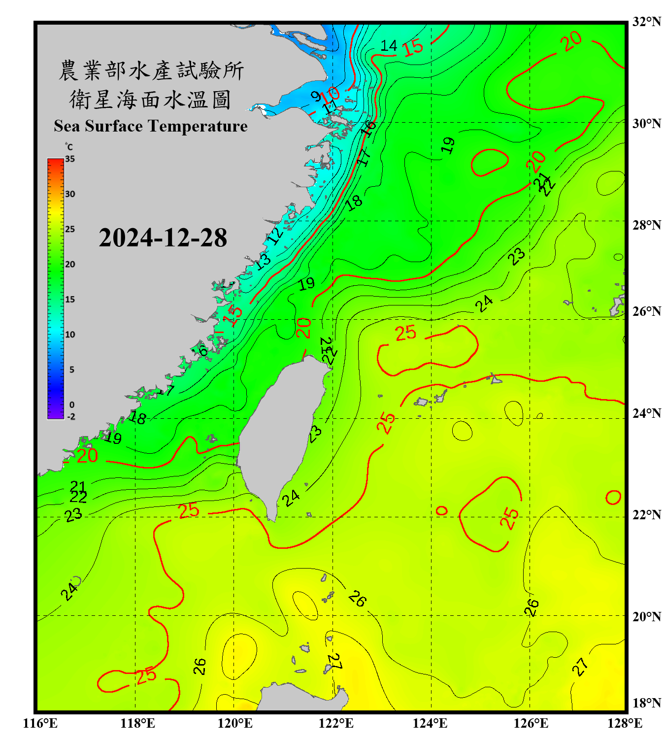 衛星水溫影像圖