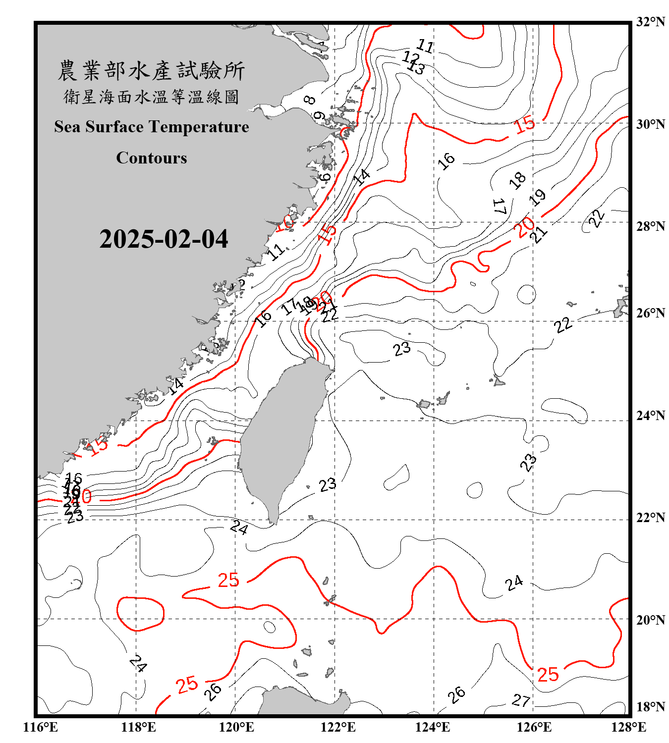 domain-taiwan_20250204090000-JPL-L4_GHRSST-SSTfnd-MUR-GLOB-v02.0-fv04.1.nc_contour_only