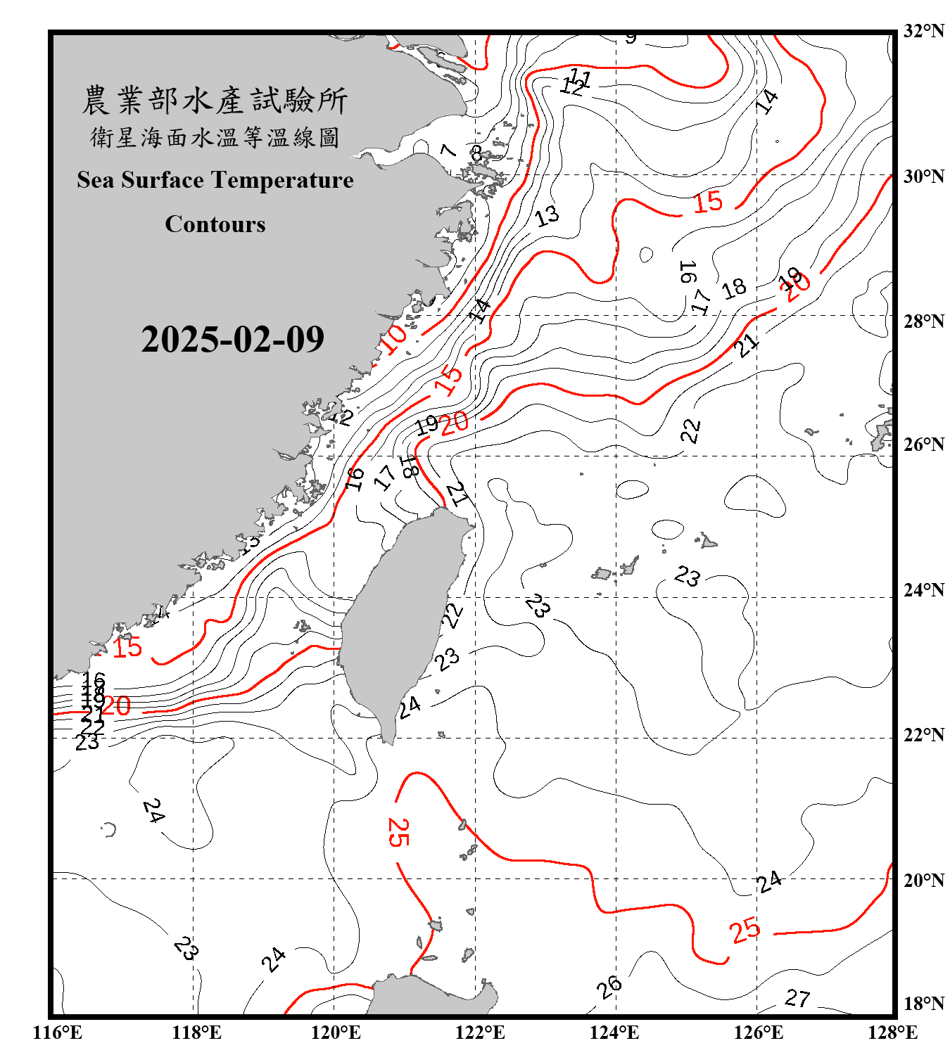 domain-taiwan_20250209090000-JPL-L4_GHRSST-SSTfnd-MUR-GLOB-v02.0-fv04.1.nc_contour_only