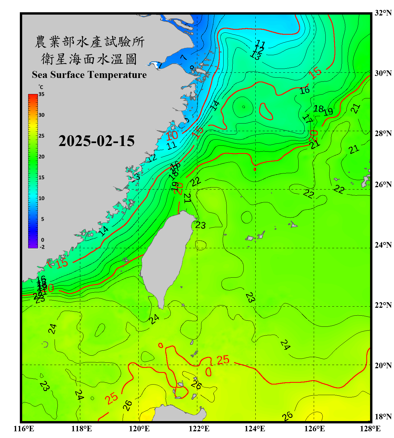 domain-taiwan_20250215090000-JPL-L4_GHRSST-SSTfnd-MUR-GLOB-v02.0-fv04.1.nc_contour