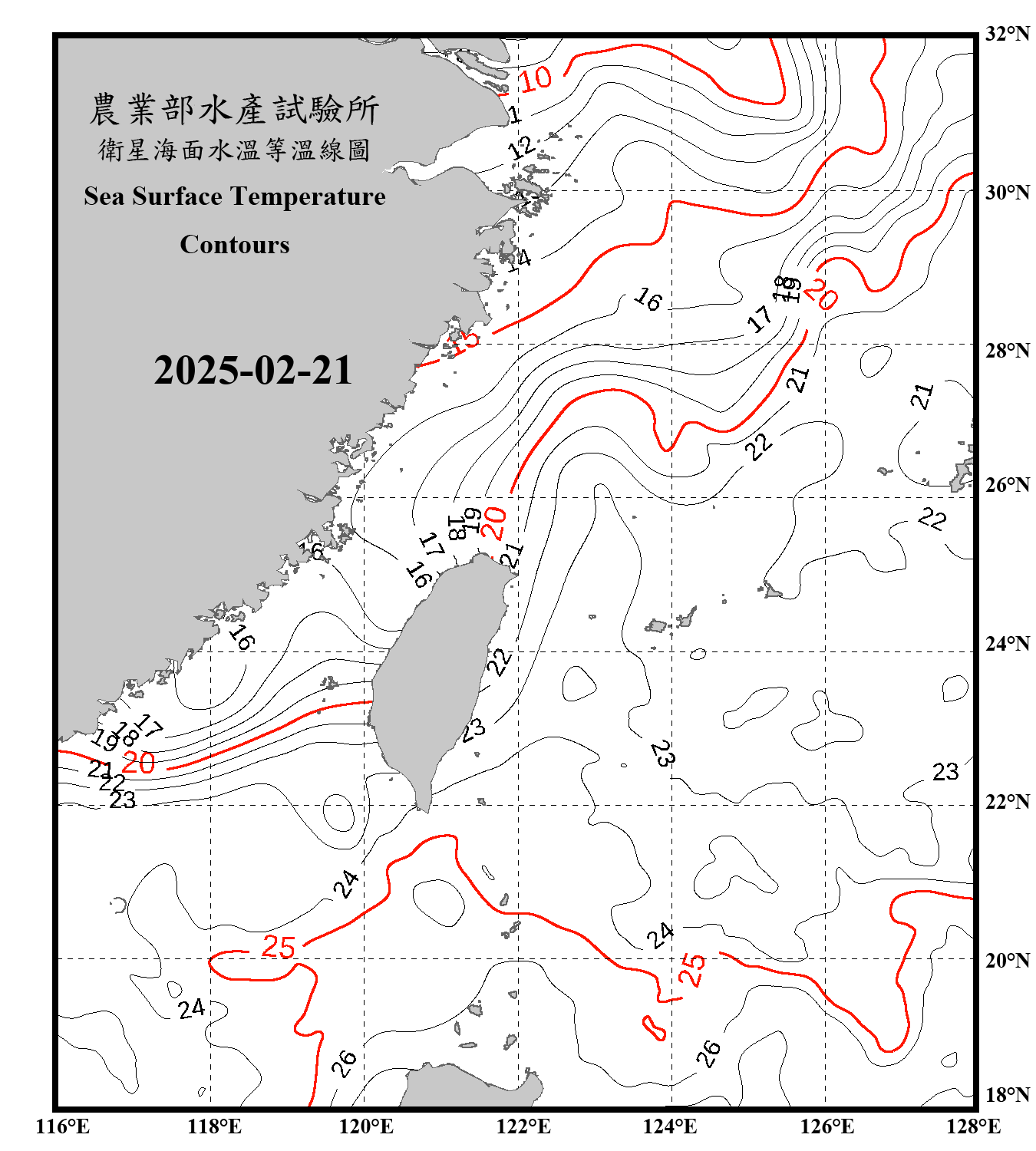 domain-taiwan_20250221090000-JPL-L4_GHRSST-SSTfnd-MUR-GLOB-v02.0-fv04.1.nc_contour_only