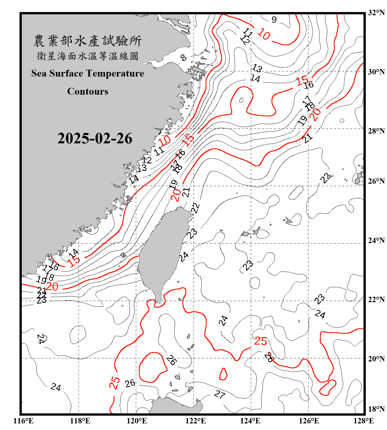 domain-taiwan_20250226090000-JPL-L4_GHRSST-SSTfnd-MUR-GLOB-v02.0-fv04.1.nc_contour_only