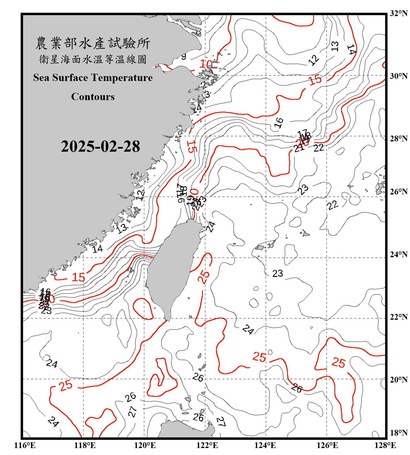 domain-taiwan_20250228090000-JPL-L4_GHRSST-SSTfnd-MUR-GLOB-v02.0-fv04.1.nc_contour_only