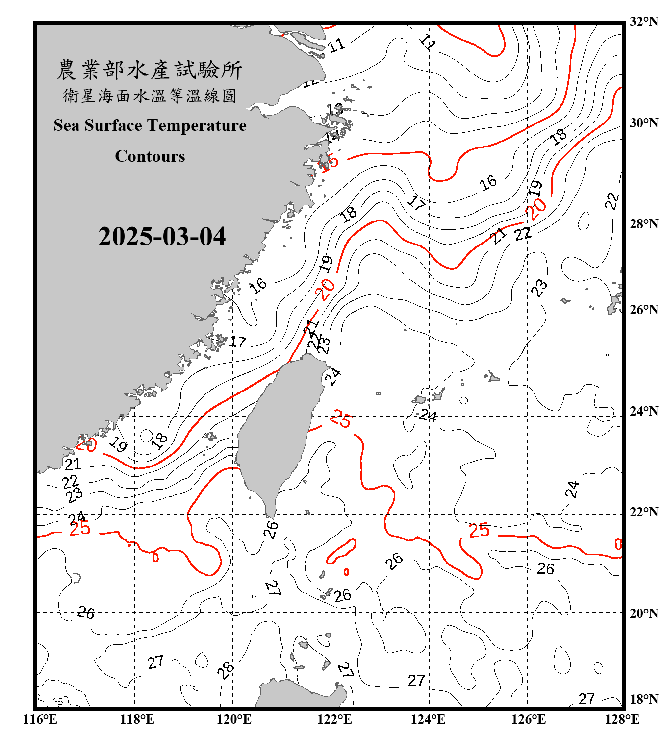 domain-taiwan_20250304090000-JPL-L4_GHRSST-SSTfnd-MUR-GLOB-v02.0-fv04.1.nc_contour_only