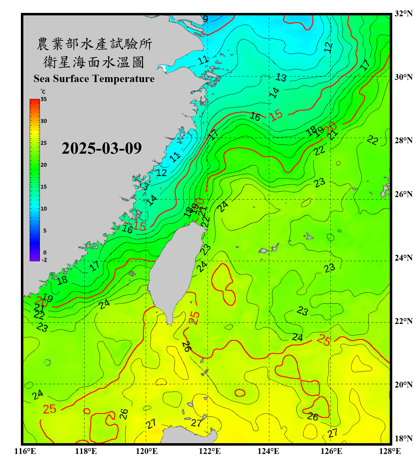 domain-taiwan_20250309090000-JPL-L4_GHRSST-SSTfnd-MUR-GLOB-v02.0-fv04.1.nc_contour