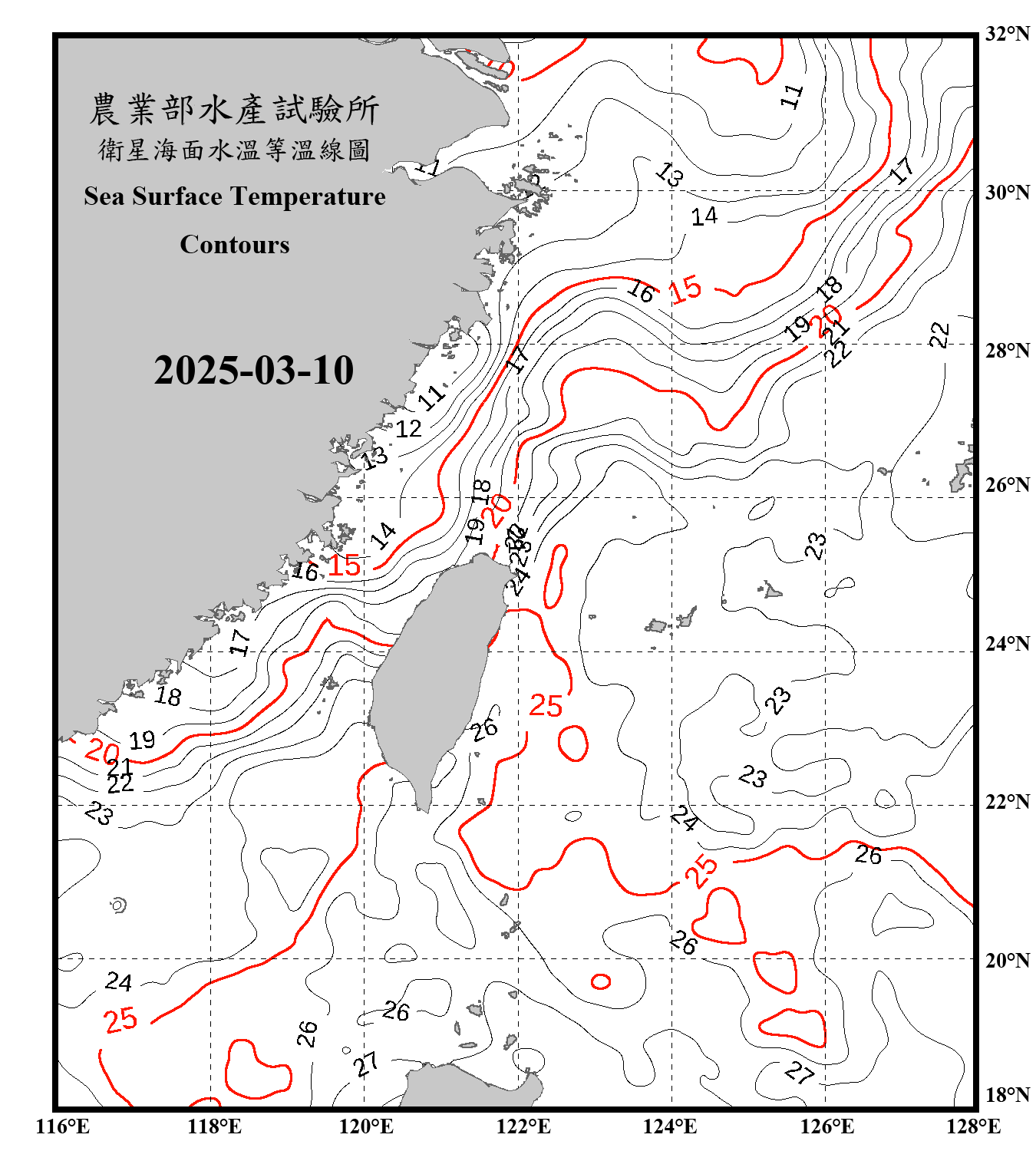 domain-taiwan_20250310090000-JPL-L4_GHRSST-SSTfnd-MUR-GLOB-v02.0-fv04.1.nc_contour_only