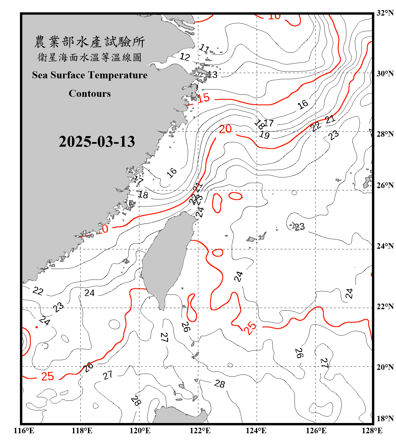 domain-taiwan_20250313090000-JPL-L4_GHRSST-SSTfnd-MUR-GLOB-v02.0-fv04.1.nc_contour_only