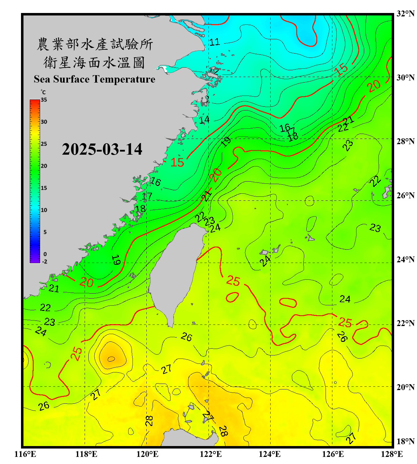 domain-taiwan_20250314090000-JPL-L4_GHRSST-SSTfnd-MUR-GLOB-v02.0-fv04.1.nc_contour