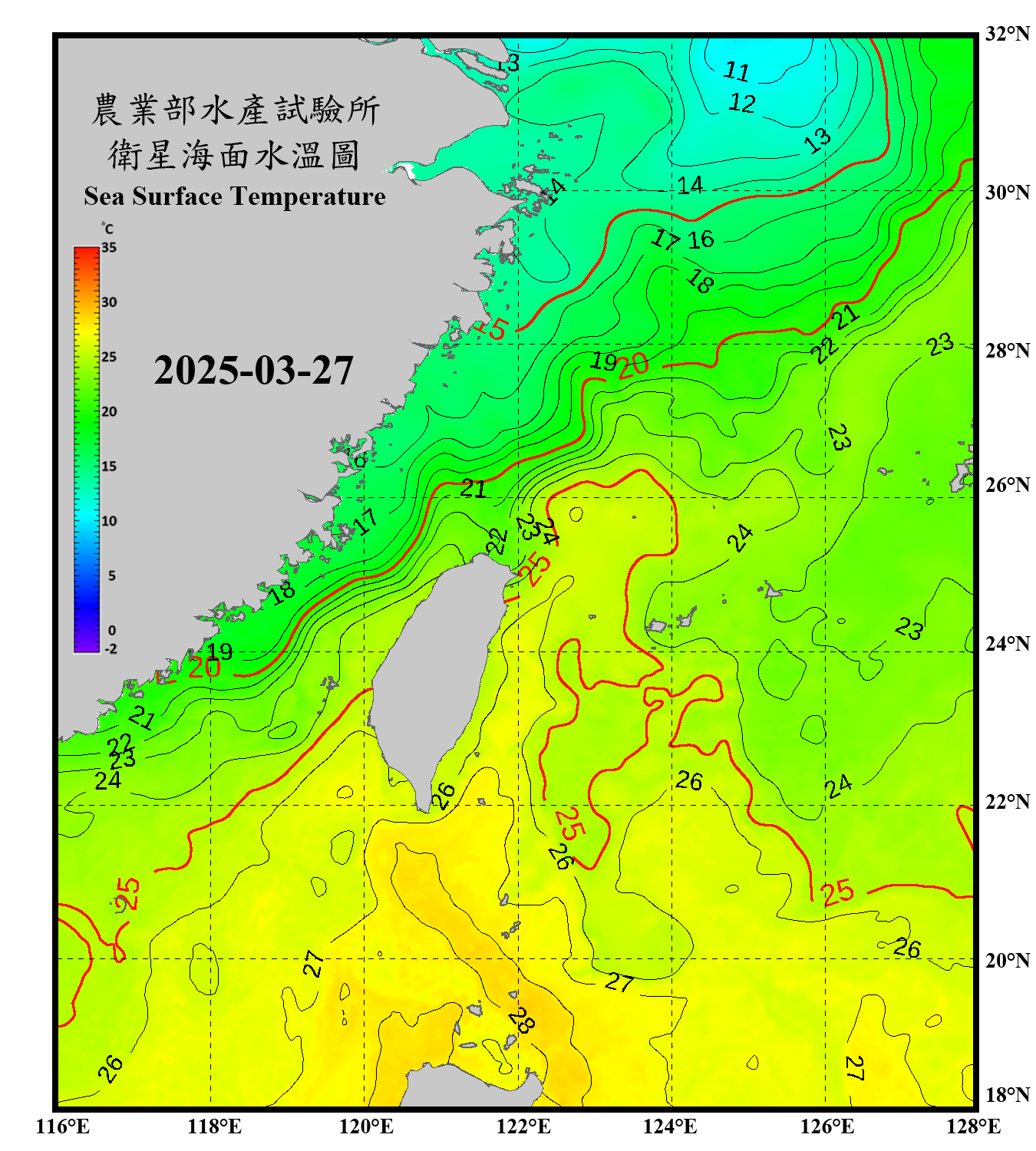 domain-taiwan_20250327090000-JPL-L4_GHRSST-SSTfnd-MUR-GLOB-v02.0-fv04.1.nc_contour