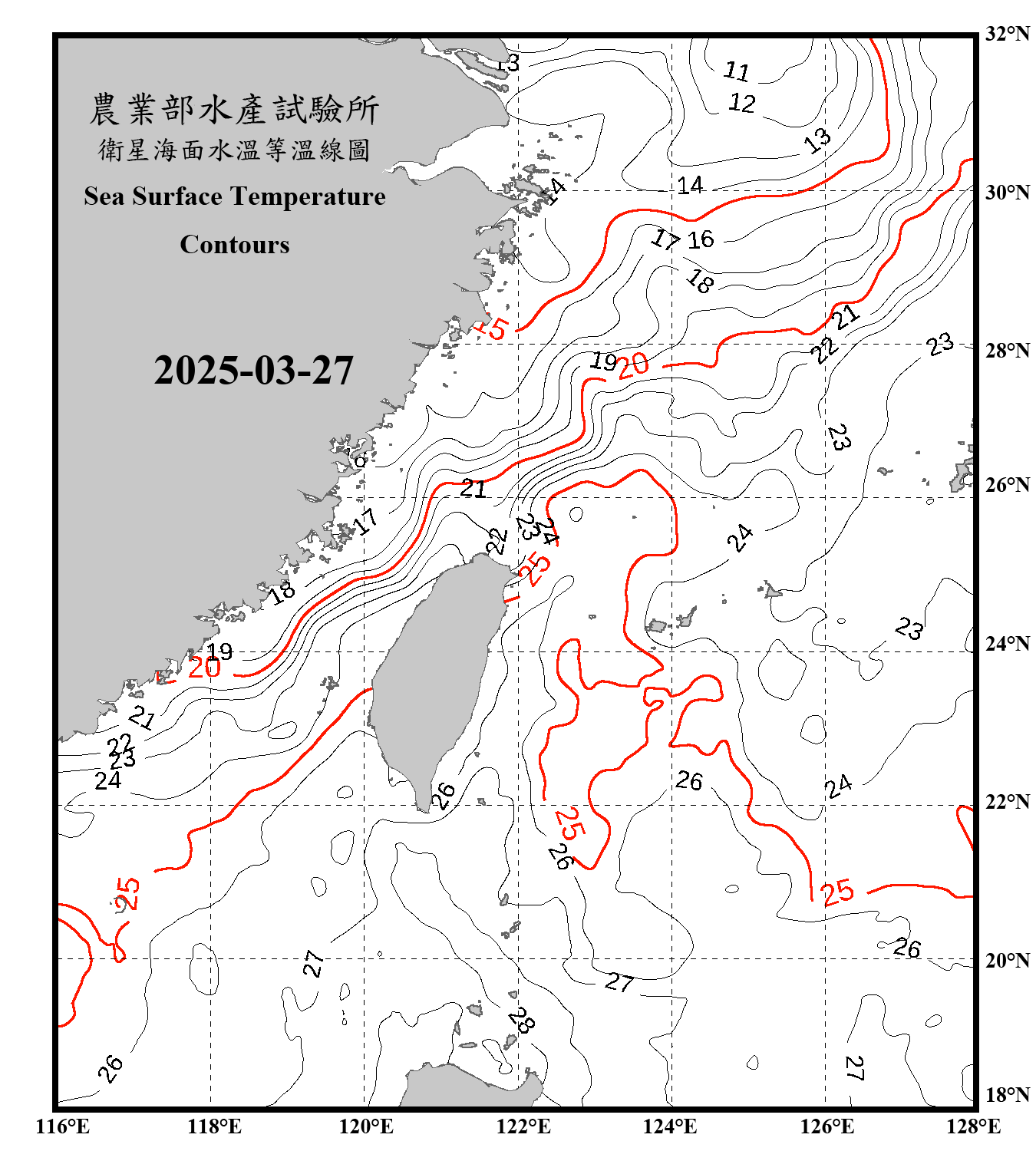 domain-taiwan_20250327090000-JPL-L4_GHRSST-SSTfnd-MUR-GLOB-v02.0-fv04.1.nc_contour_only