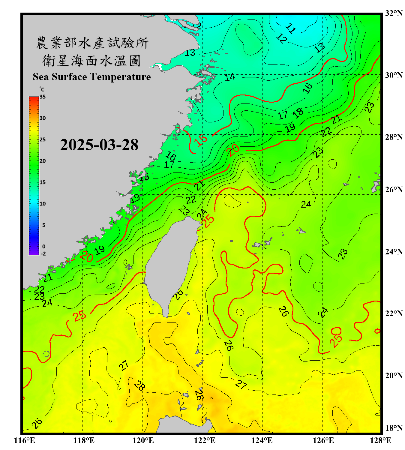 domain-taiwan_20250328090000-JPL-L4_GHRSST-SSTfnd-MUR-GLOB-v02.0-fv04.1.nc_contour