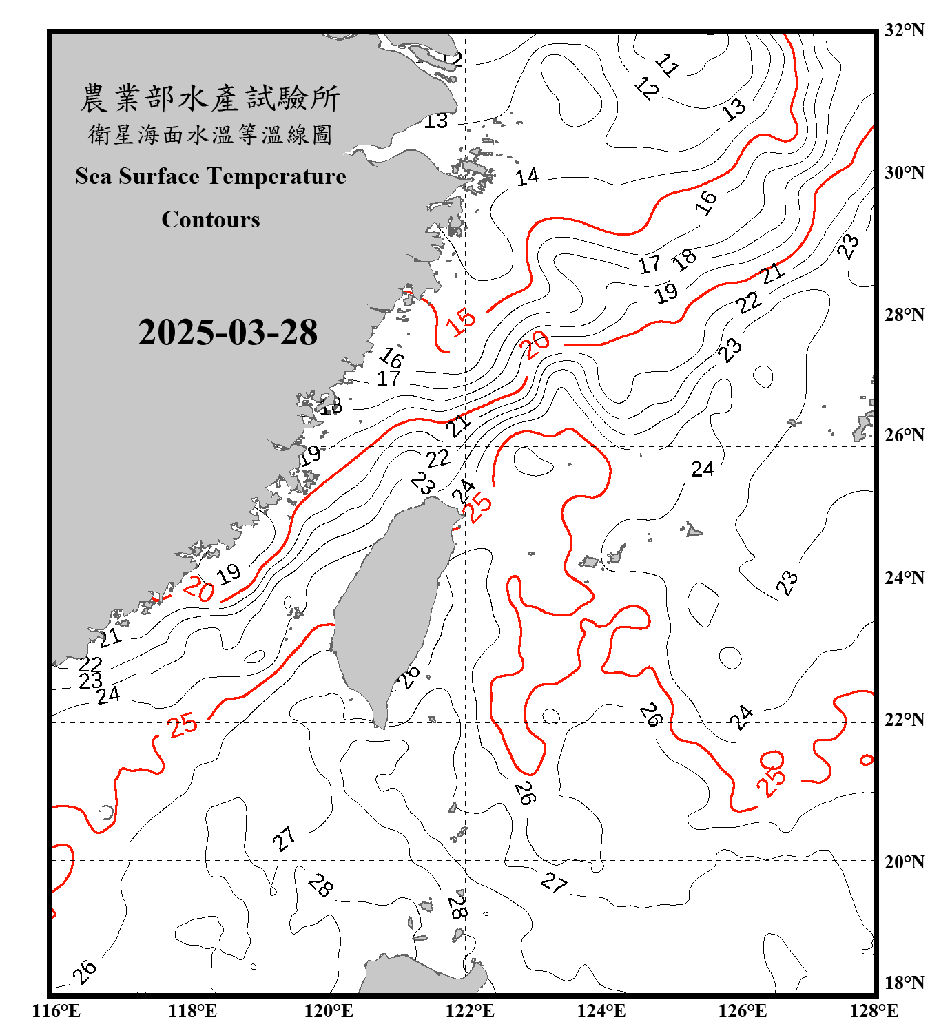 domain-taiwan_20250328090000-JPL-L4_GHRSST-SSTfnd-MUR-GLOB-v02.0-fv04.1.nc_contour_only