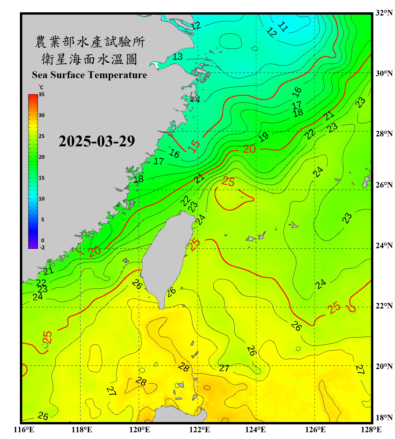 domain-taiwan_20250329090000-JPL-L4_GHRSST-SSTfnd-MUR-GLOB-v02.0-fv04.1.nc_contour
