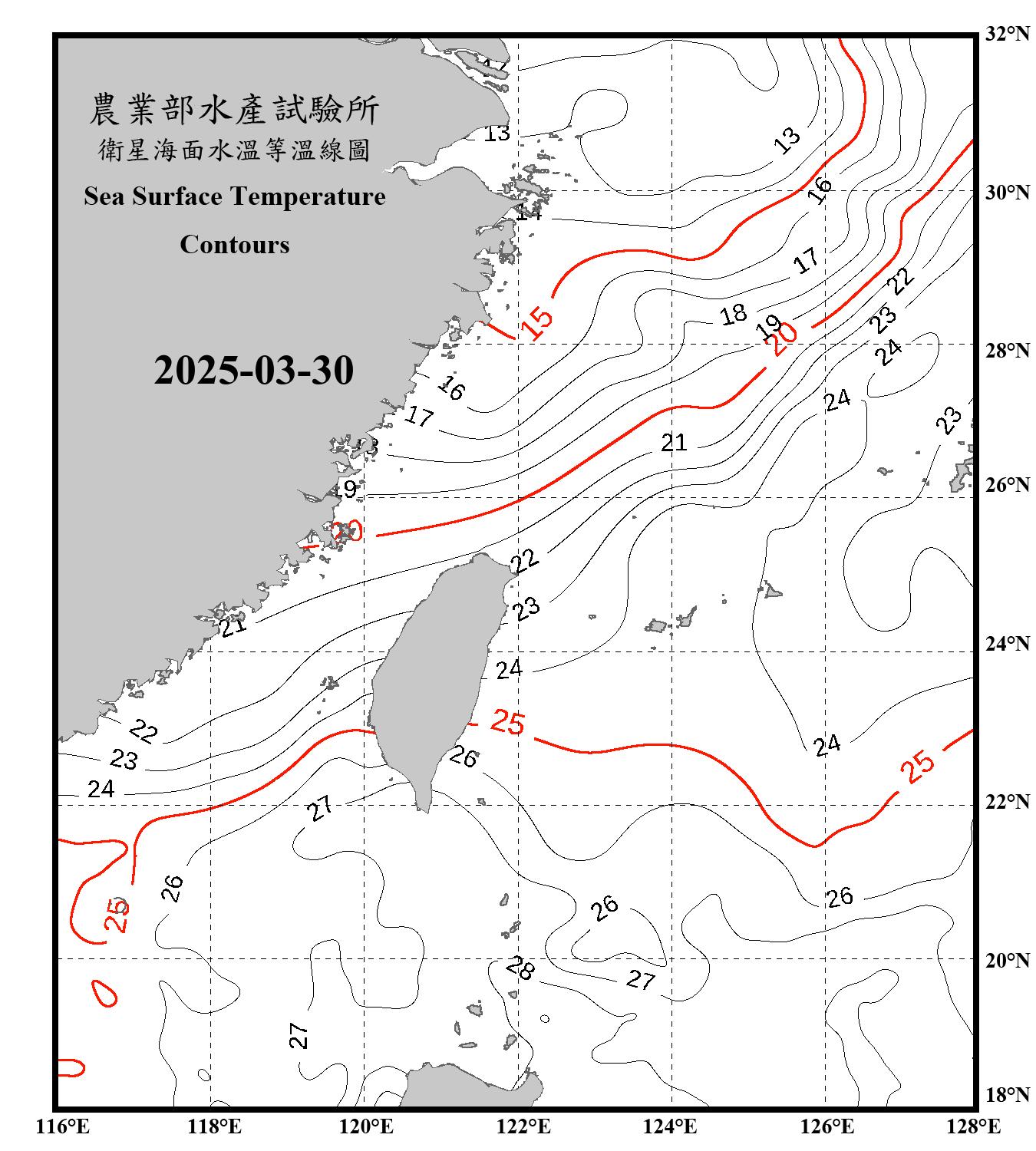 domain-taiwan_20250330090000-JPL-L4_GHRSST-SSTfnd-MUR-GLOB-v02.0-fv04.1.nc_contour_only