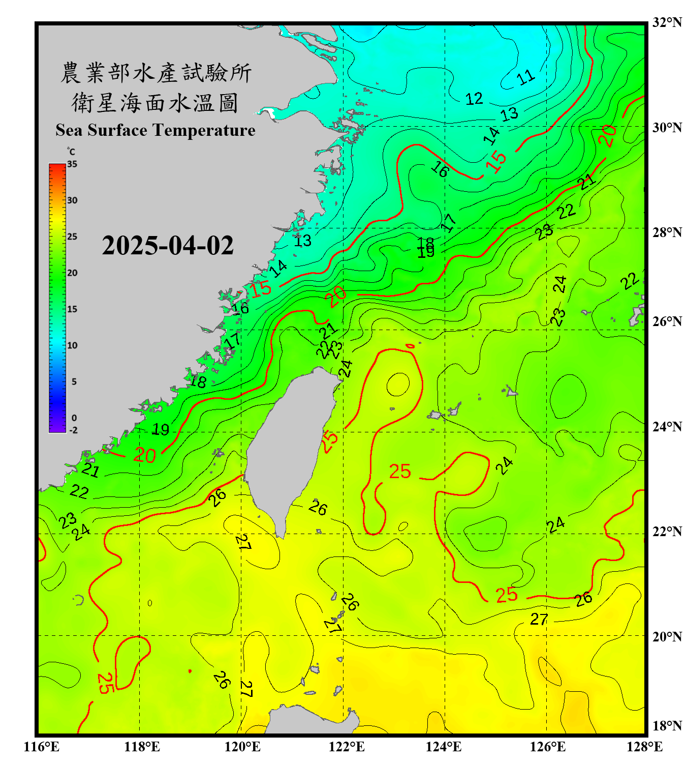 domain-taiwan_20250402090000-JPL-L4_GHRSST-SSTfnd-MUR-GLOB-v02.0-fv04.1.nc_contour