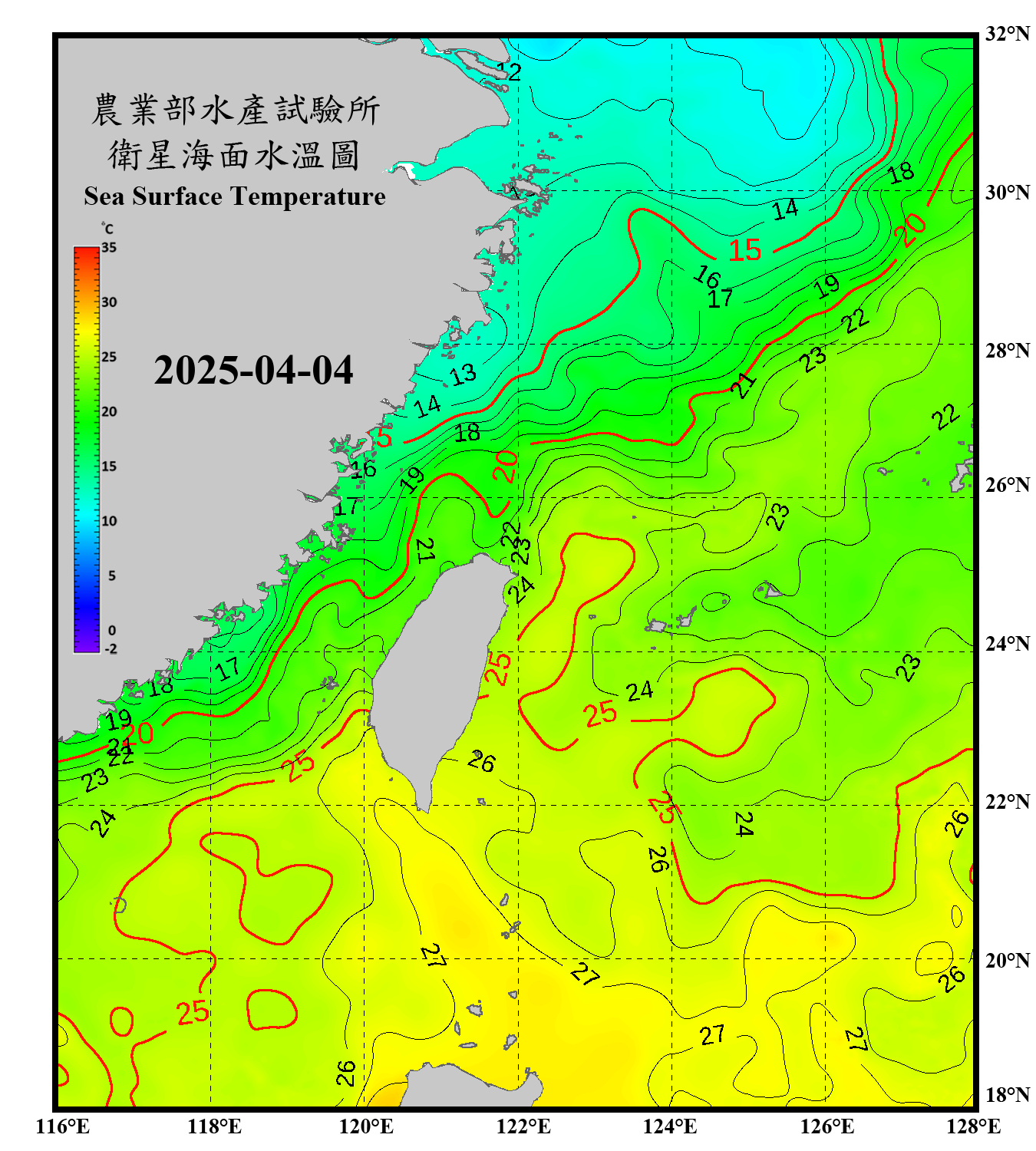 domain-taiwan_20250404090000-JPL-L4_GHRSST-SSTfnd-MUR-GLOB-v02.0-fv04.1.nc_contour