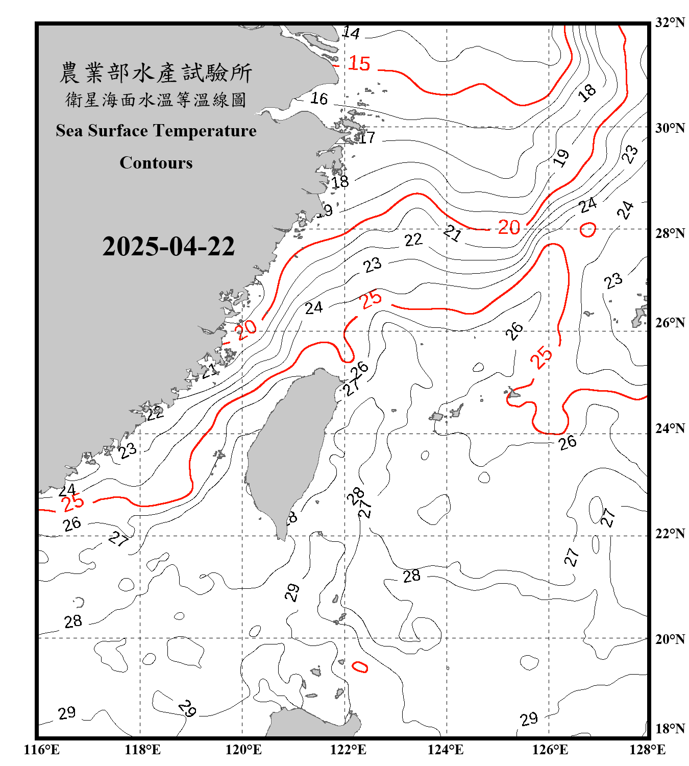 domain-taiwan_20250422090000-JPL-L4_GHRSST-SSTfnd-MUR-GLOB-v02.0-fv04.1.nc_contour_only