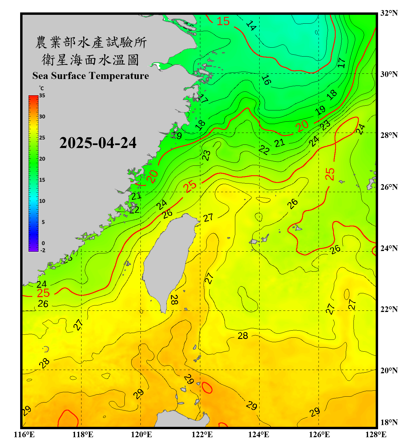 domain-taiwan_20250424090000-JPL-L4_GHRSST-SSTfnd-MUR-GLOB-v02.0-fv04.1.nc_contour