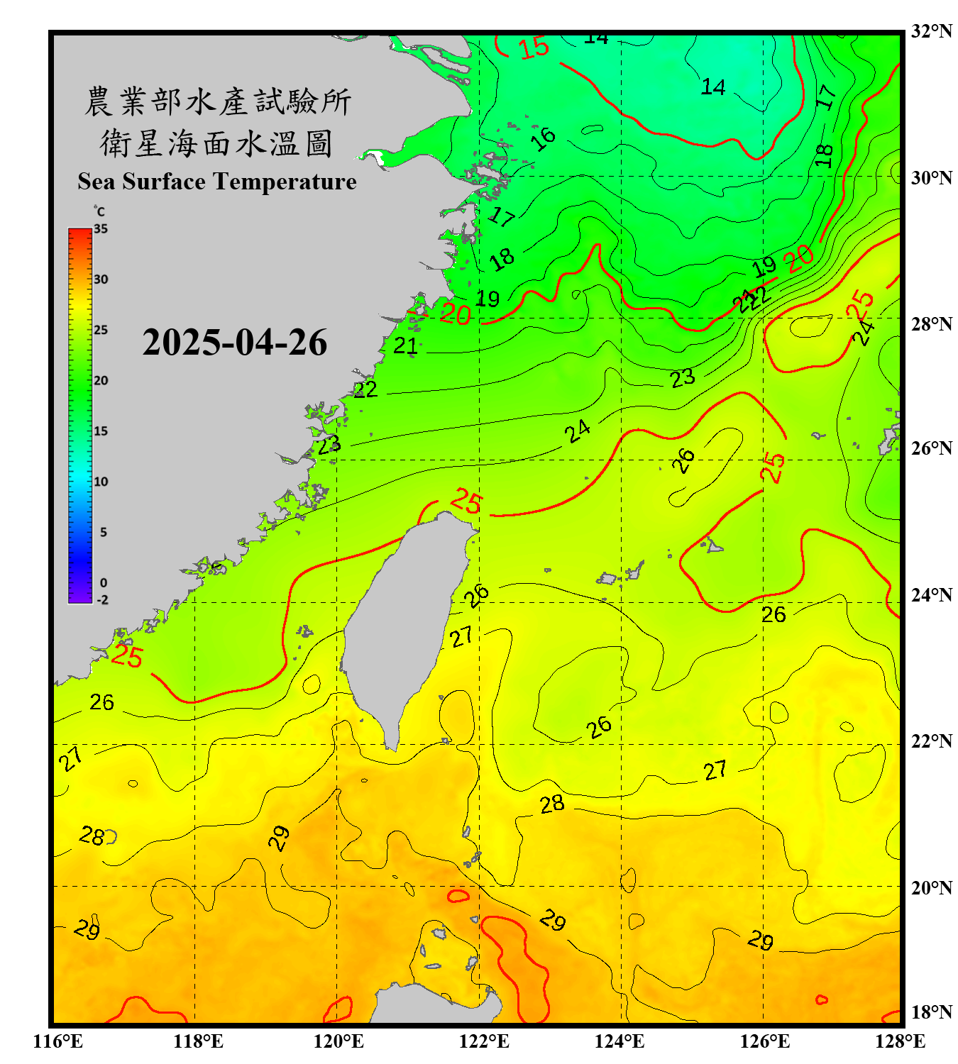 domain-taiwan_20250426090000-JPL-L4_GHRSST-SSTfnd-MUR-GLOB-v02.0-fv04.1.nc_contour