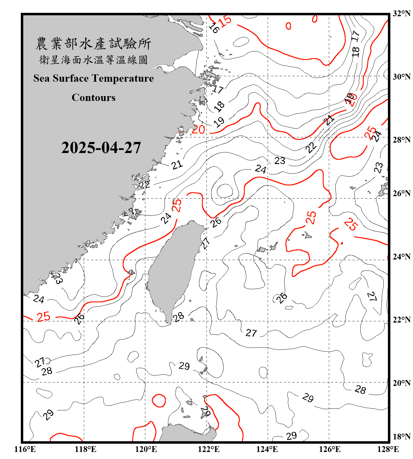 domain-taiwan_20250427090000-JPL-L4_GHRSST-SSTfnd-MUR-GLOB-v02.0-fv04.1.nc_contour_only