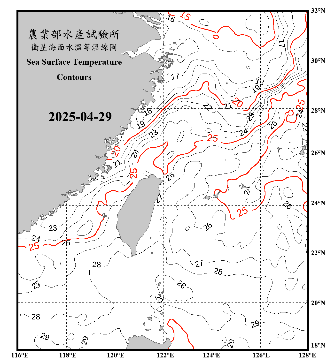 domain-taiwan_20250429090000-JPL-L4_GHRSST-SSTfnd-MUR-GLOB-v02.0-fv04.1.nc_contour_only