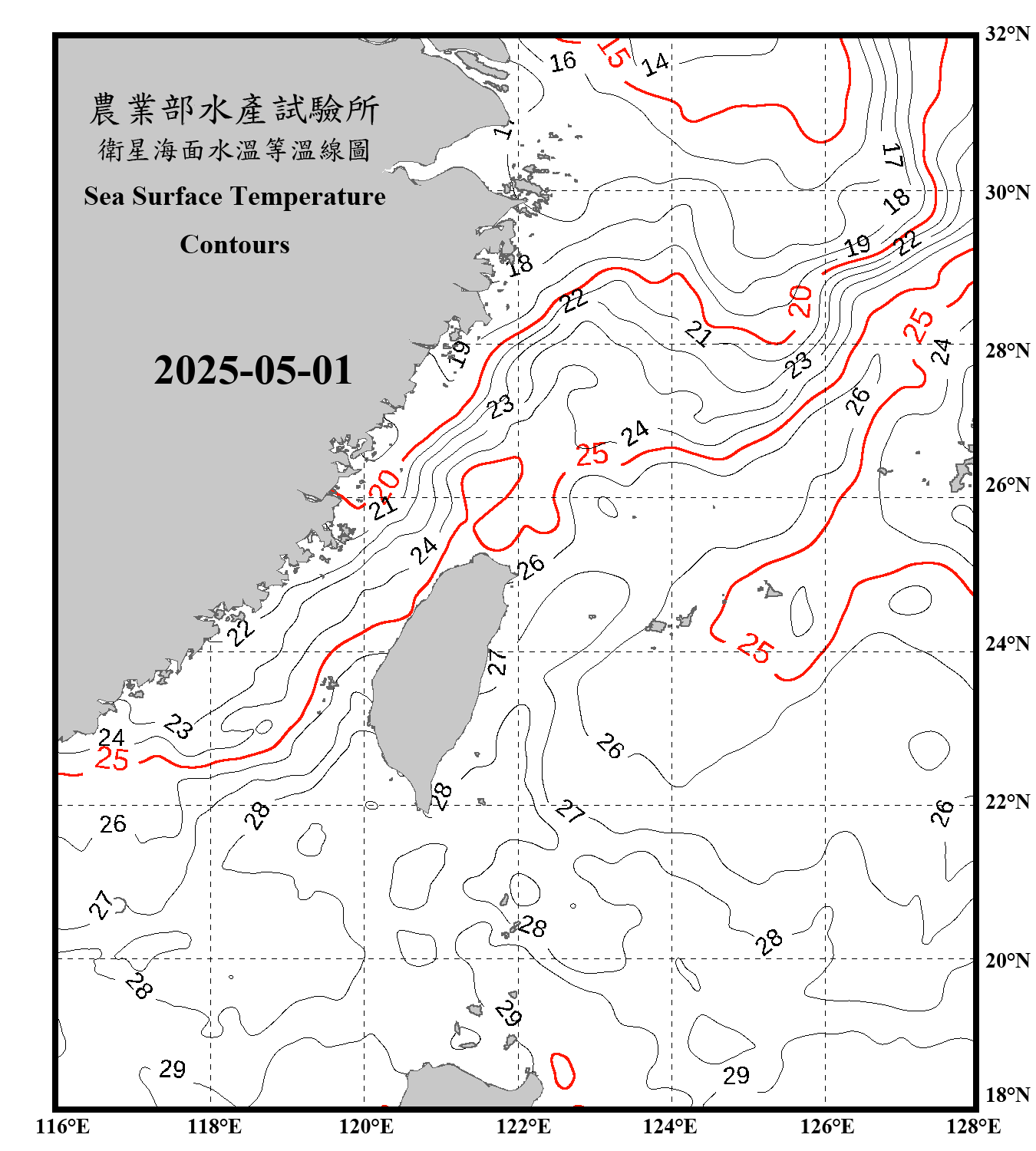 domain-taiwan_20250501090000-JPL-L4_GHRSST-SSTfnd-MUR-GLOB-v02.0-fv04.1.nc_contour_only