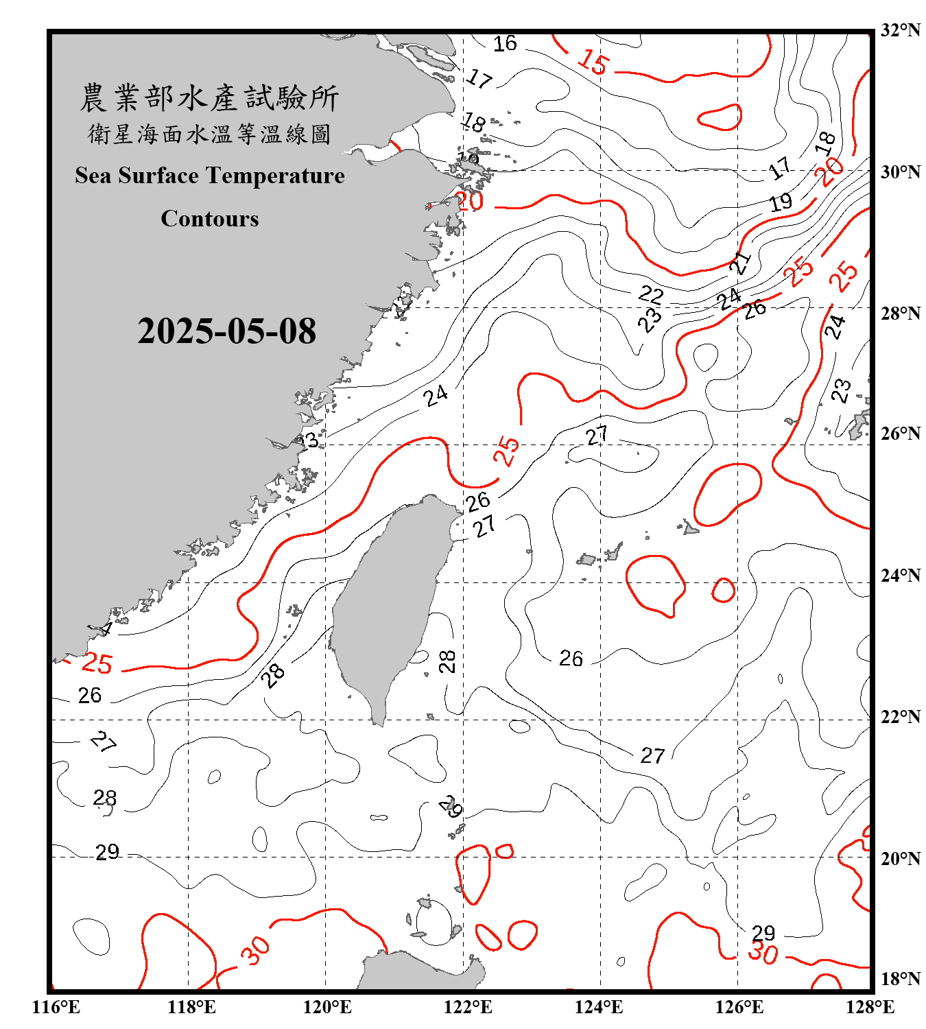 domain-taiwan_20250508090000-JPL-L4_GHRSST-SSTfnd-MUR-GLOB-v02.0-fv04.1.nc_contour_only