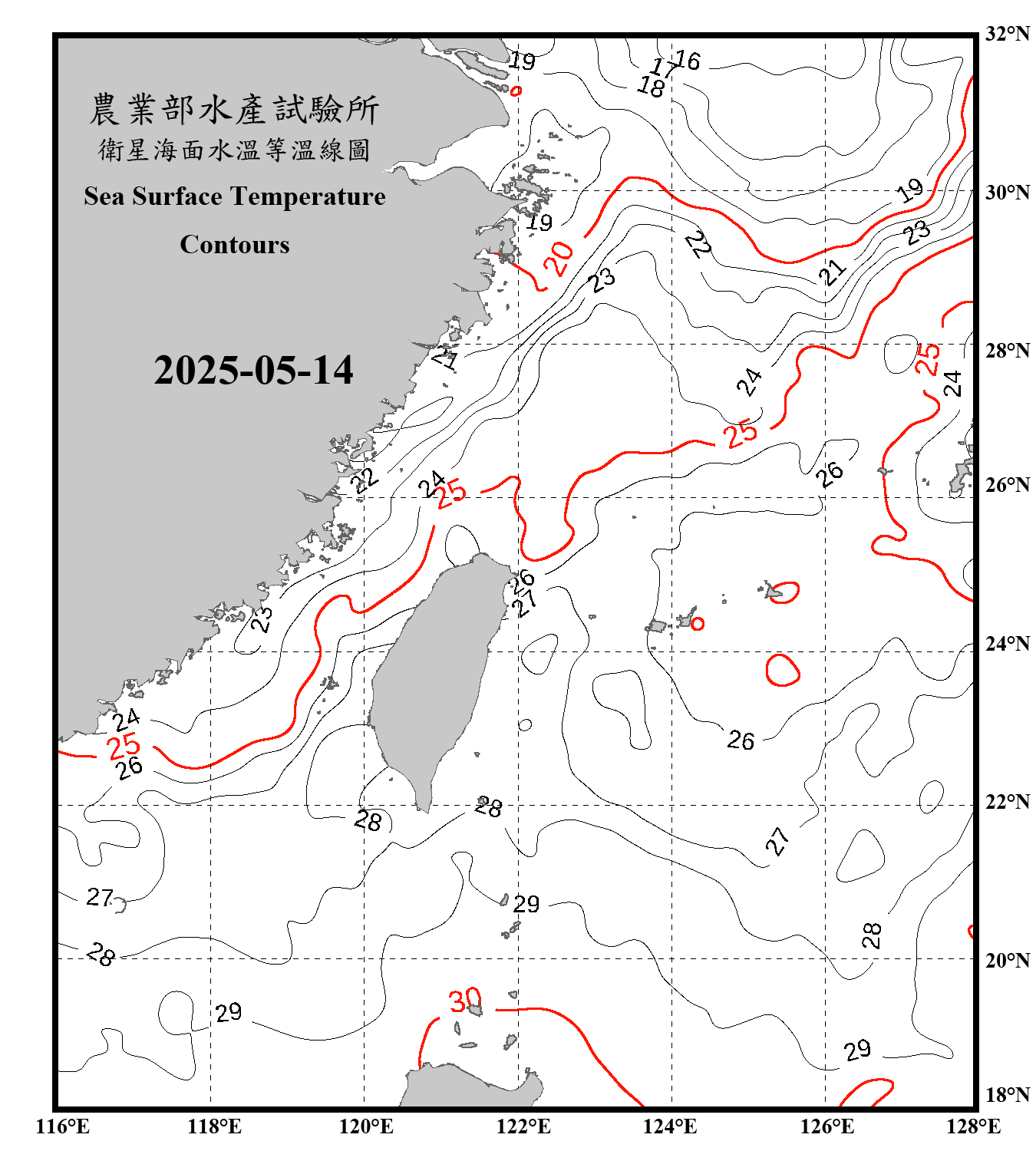 domain-taiwan_20250514090000-JPL-L4_GHRSST-SSTfnd-MUR-GLOB-v02.0-fv04.1.nc_contour_only