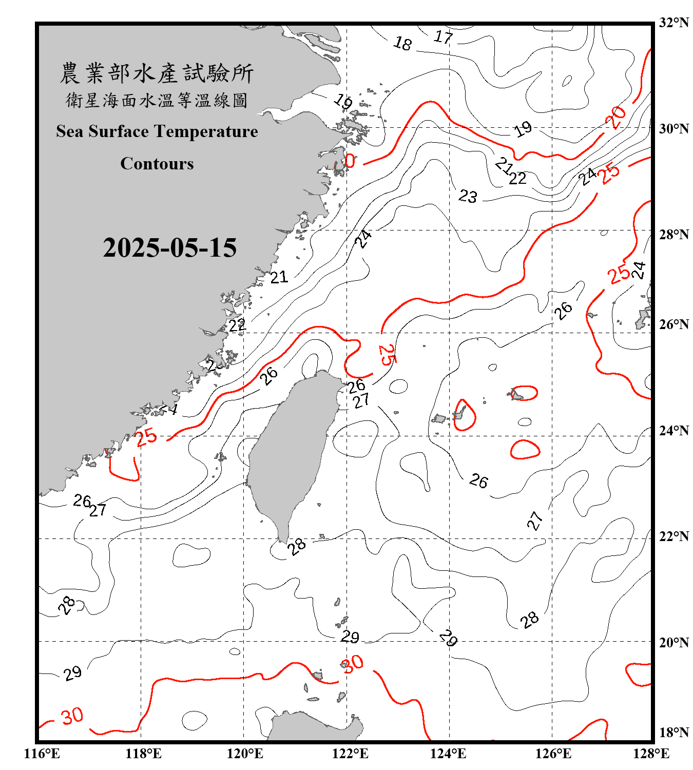 domain-taiwan_20250515090000-JPL-L4_GHRSST-SSTfnd-MUR-GLOB-v02.0-fv04.1.nc_contour_only