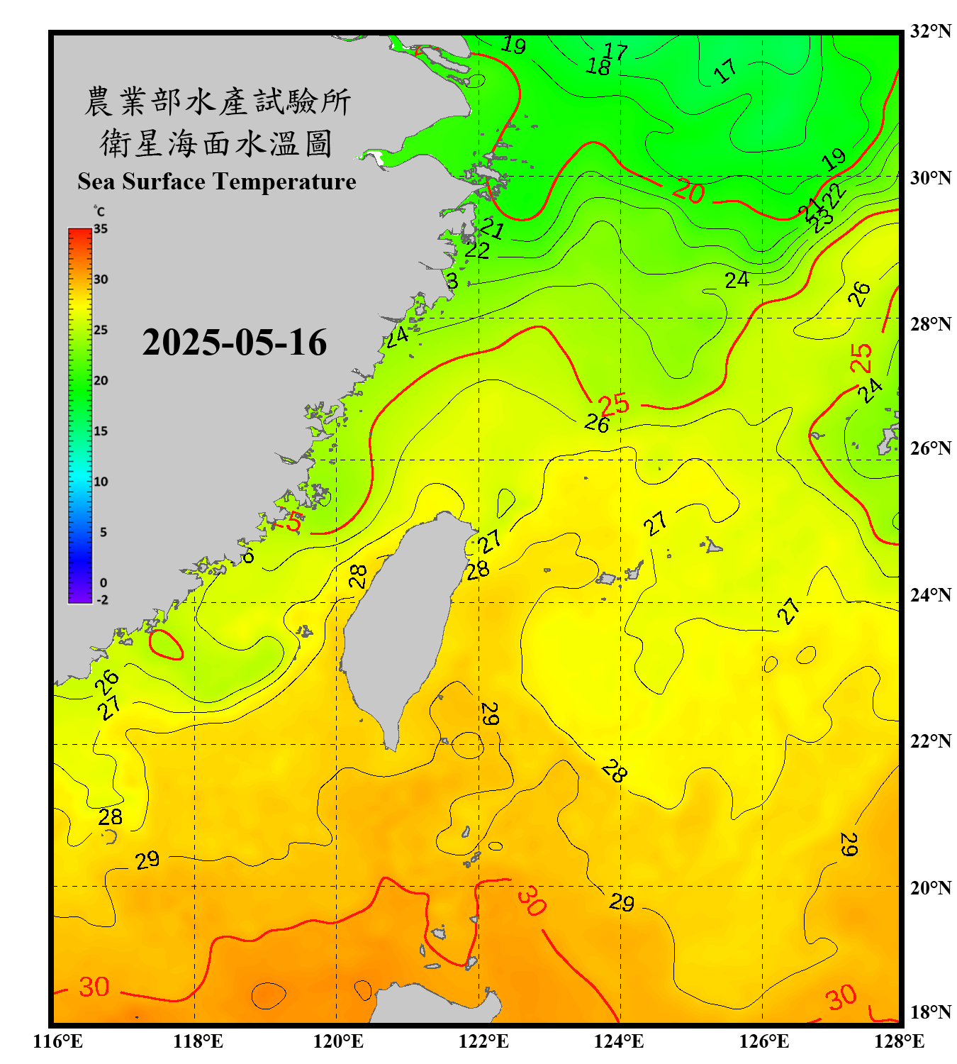 domain-taiwan_20250516090000-JPL-L4_GHRSST-SSTfnd-MUR-GLOB-v02.0-fv04.1.nc_contour