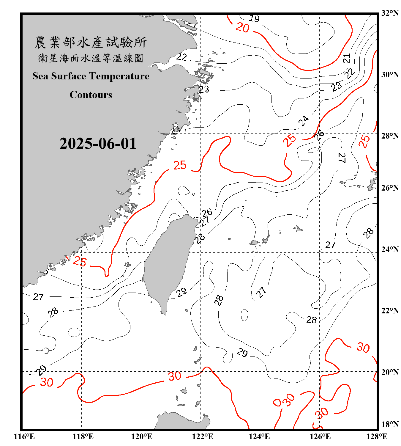 domain-taiwan_20250601090000-JPL-L4_GHRSST-SSTfnd-MUR-GLOB-v02.0-fv04.1.nc_contour_only