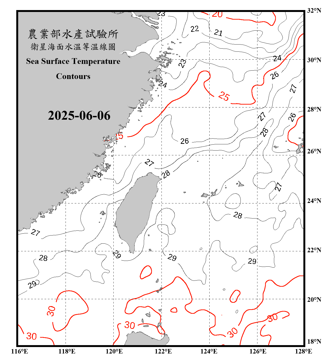 domain-taiwan_20250606090000-JPL-L4_GHRSST-SSTfnd-MUR-GLOB-v02.0-fv04.1.nc_contour_only