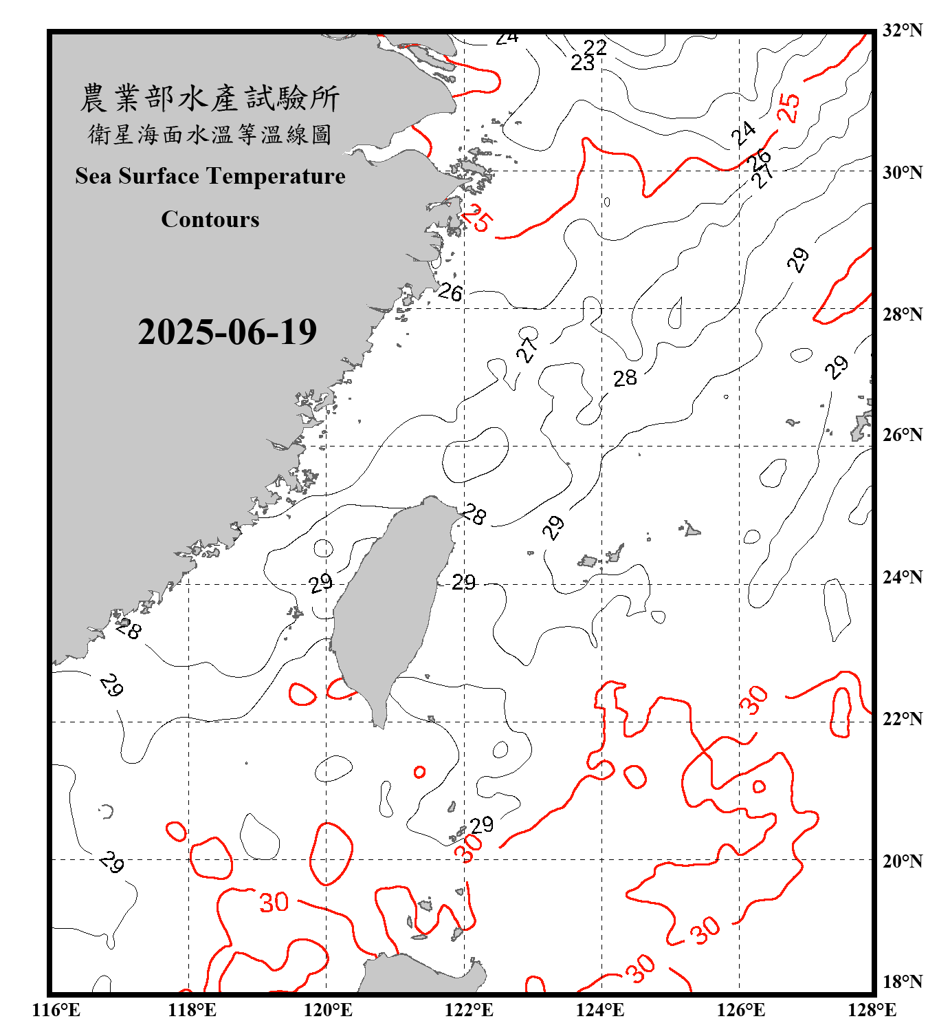 domain-taiwan_20250619090000-JPL-L4_GHRSST-SSTfnd-MUR-GLOB-v02.0-fv04.1.nc_contour_only