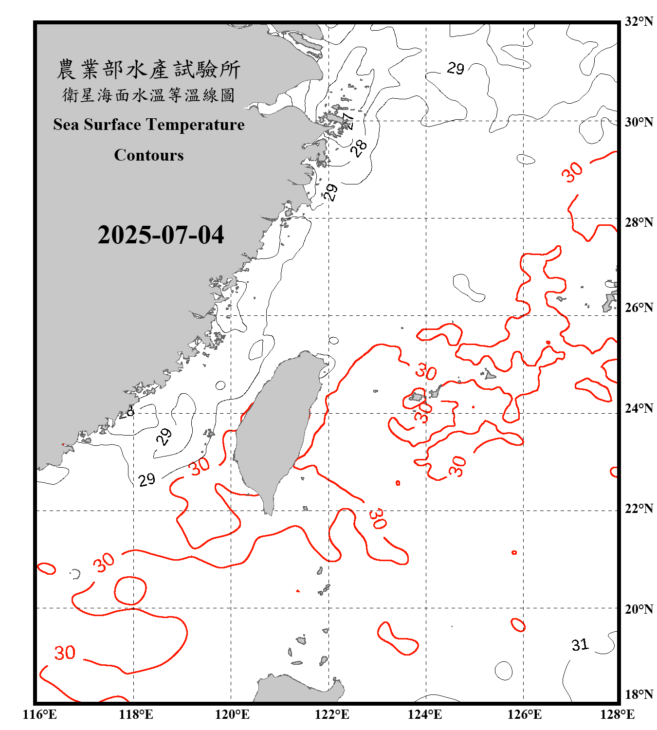 domain-taiwan_20250704090000-JPL-L4_GHRSST-SSTfnd-MUR-GLOB-v02.0-fv04.1.nc_contour_only