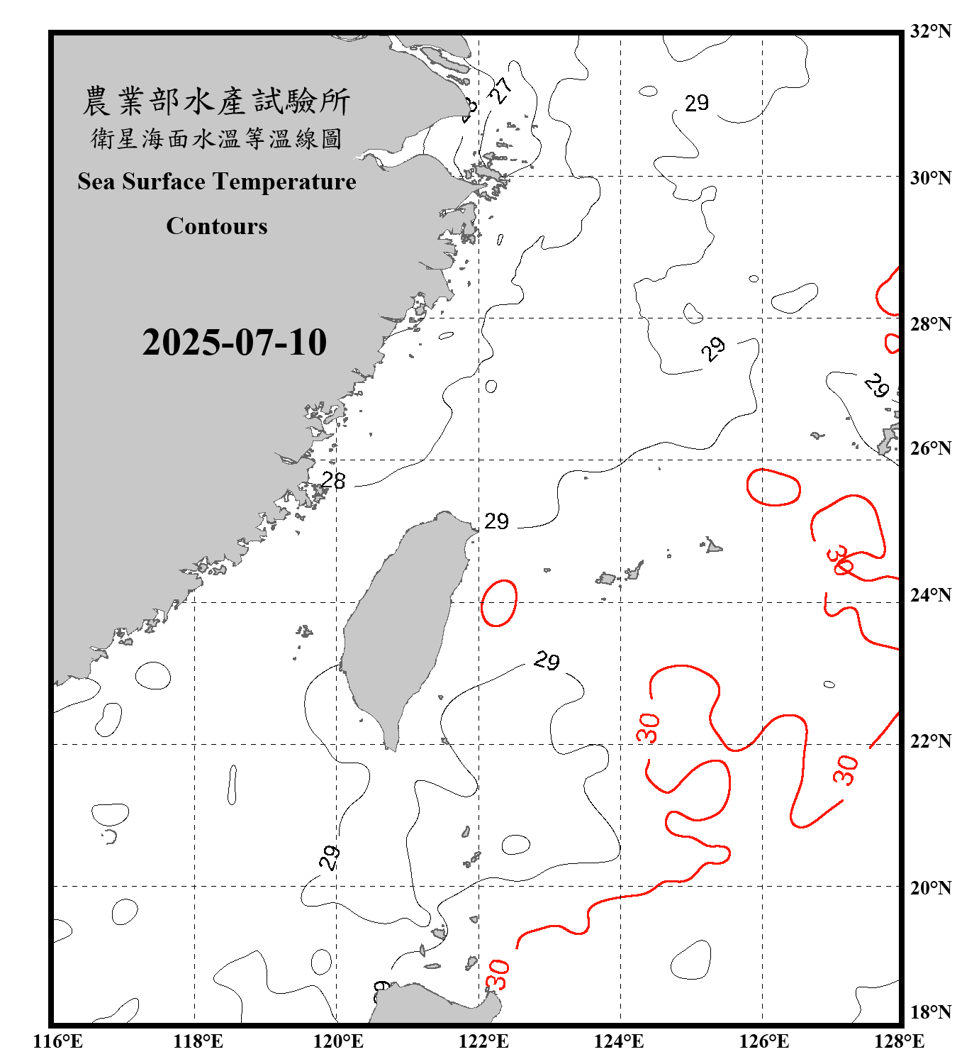 domain-taiwan_20250710090000-JPL-L4_GHRSST-SSTfnd-MUR-GLOB-v02.0-fv04.1.nc_contour_only