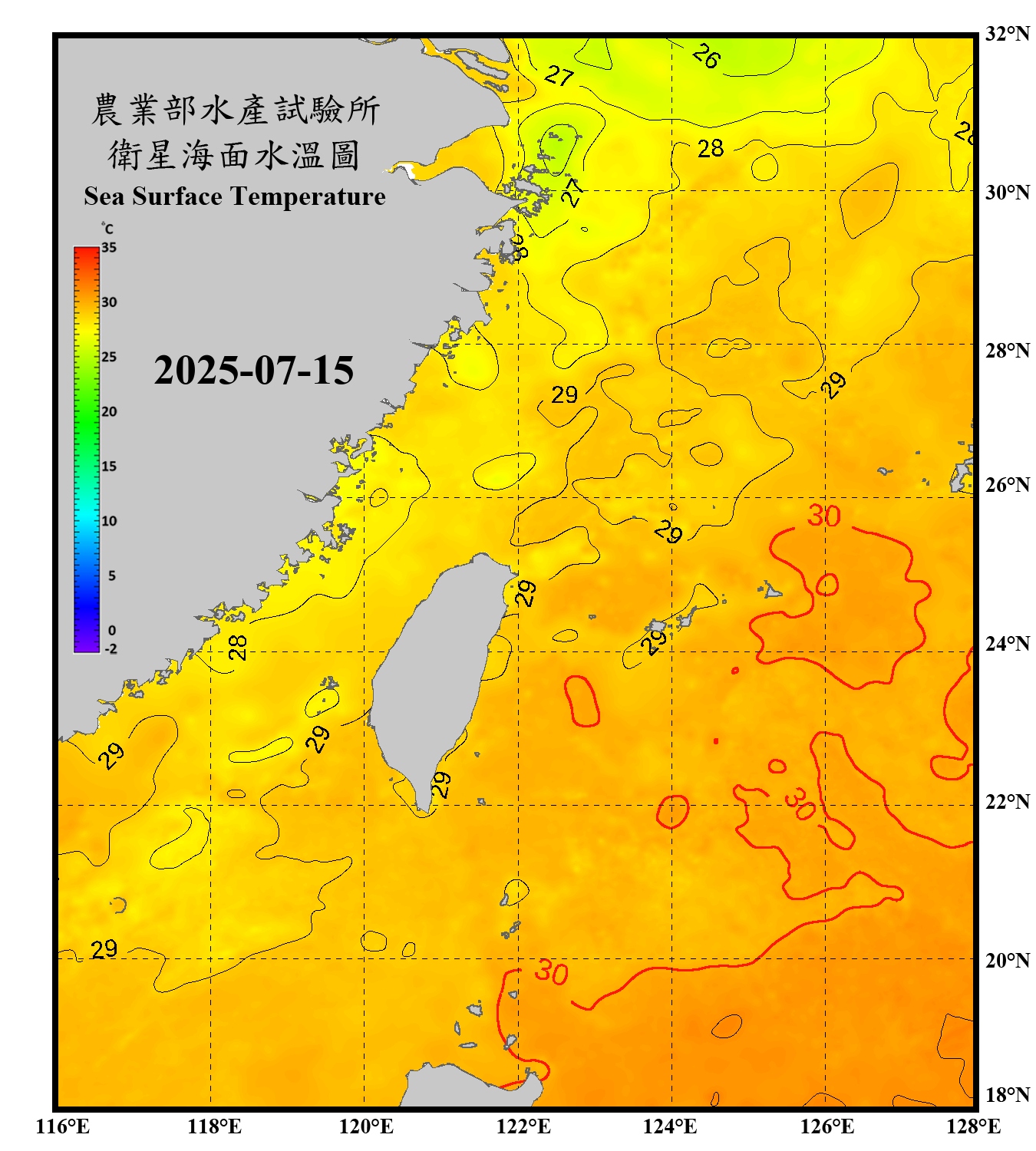 domain-taiwan_20250715090000-JPL-L4_GHRSST-SSTfnd-MUR-GLOB-v02.0-fv04.1.nc_contour