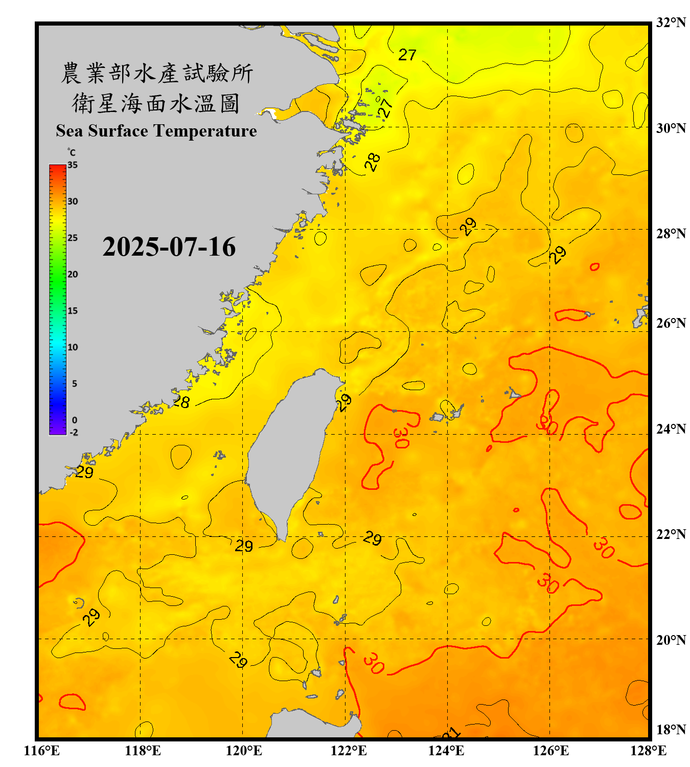 domain-taiwan_20250716090000-JPL-L4_GHRSST-SSTfnd-MUR-GLOB-v02.0-fv04.1.nc_contour