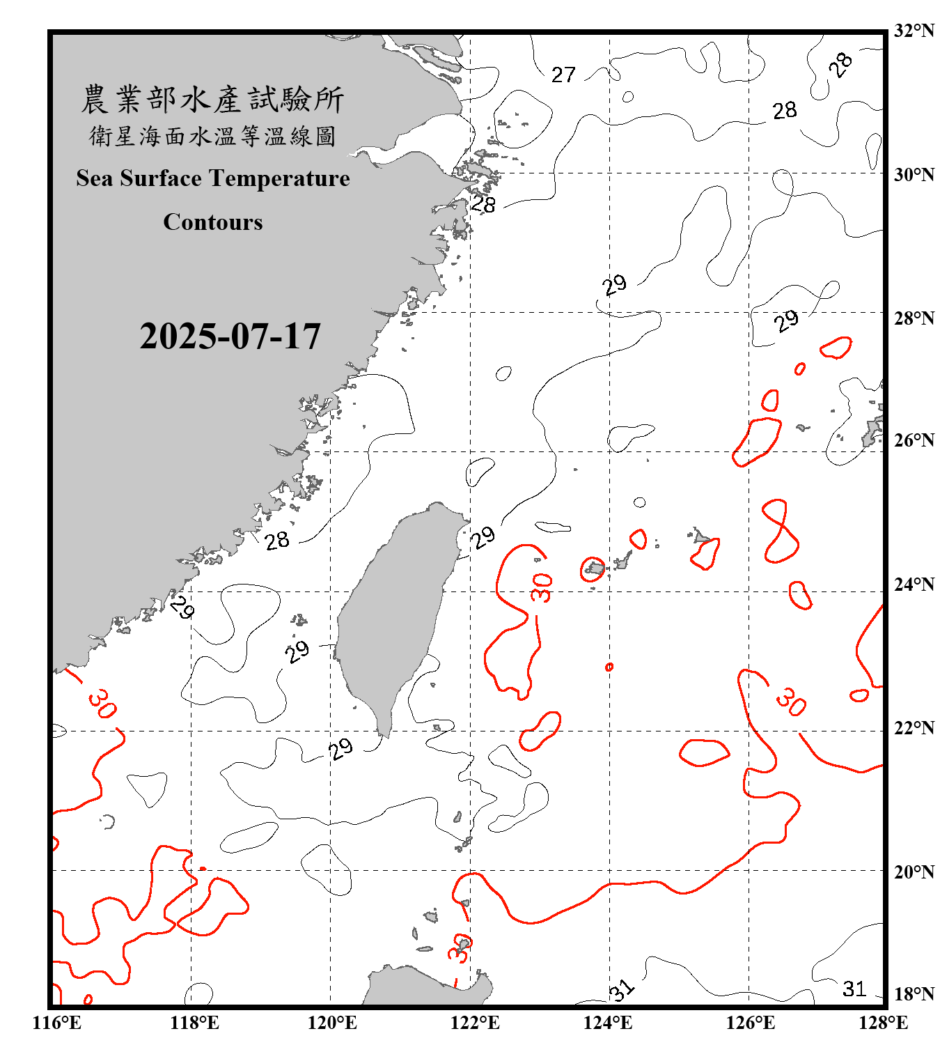 domain-taiwan_20250717090000-JPL-L4_GHRSST-SSTfnd-MUR-GLOB-v02.0-fv04.1.nc_contour_only