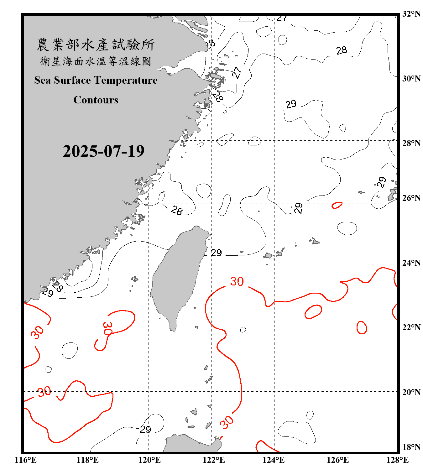 domain-taiwan_20250719090000-JPL-L4_GHRSST-SSTfnd-MUR-GLOB-v02.0-fv04.1.nc_contour_only