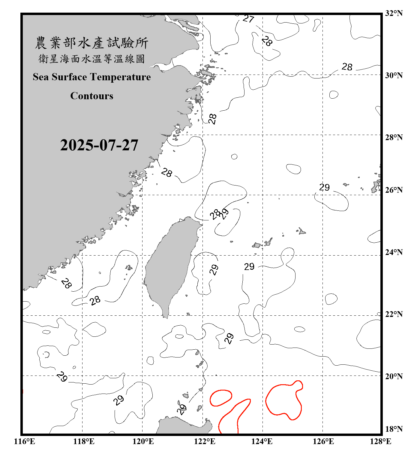 domain-taiwan_20250727090000-JPL-L4_GHRSST-SSTfnd-MUR-GLOB-v02.0-fv04.1.nc_contour_only